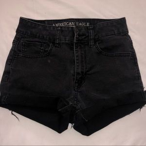 High-Waisted Denim Shorts